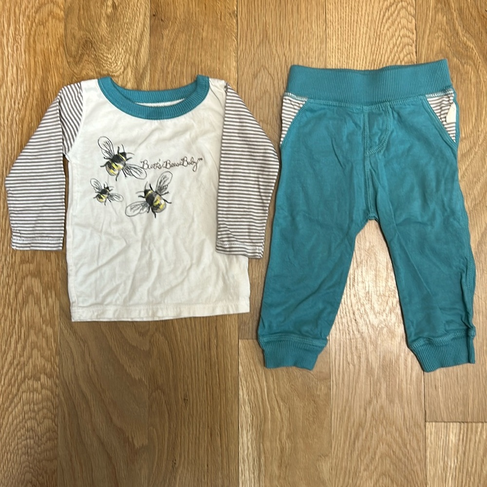 Burt’s Bees Baby 0-3 month suit - used but like new